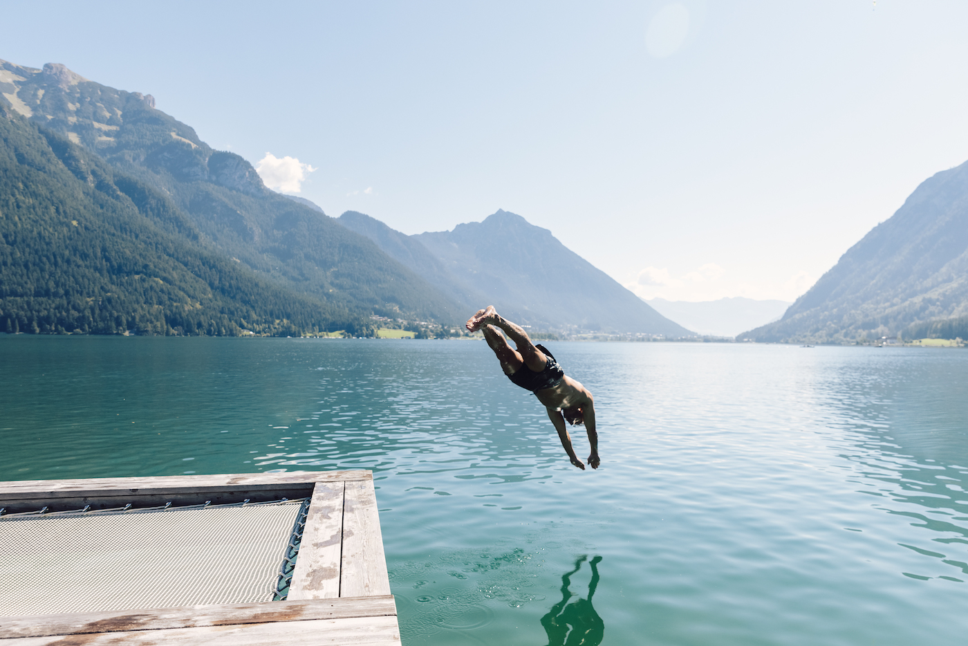 swimmer at lake Achensee