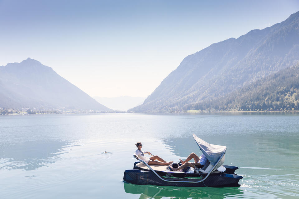 couple on summer holiday at Lake Achensee