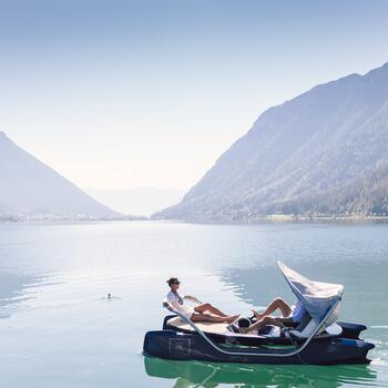 couple on summer holiday at Lake Achensee