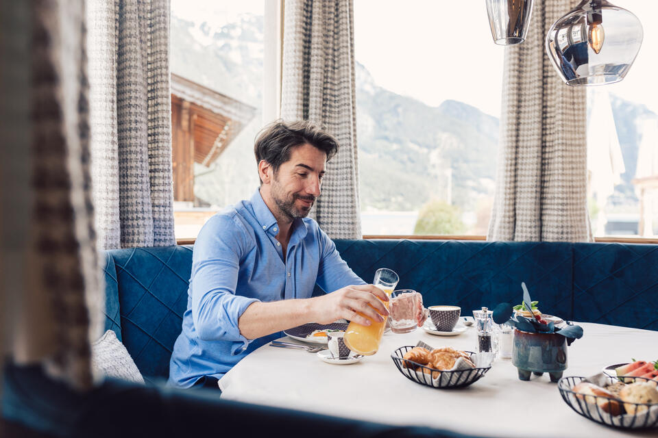 Frühstück im Genusshotel Einwaller Tirol
