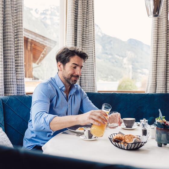 breakfast at the gourmet hotel Einwaller Tyrol