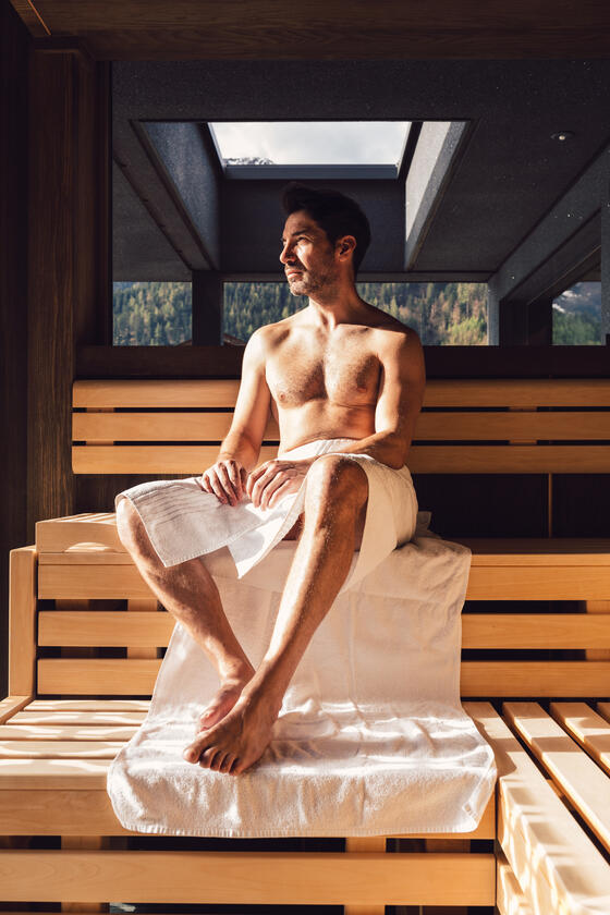 sauna on a wellness holiday at Lake Achensee
