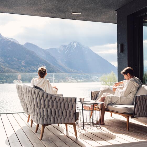 wellness holiday at lake Achensee in summer
