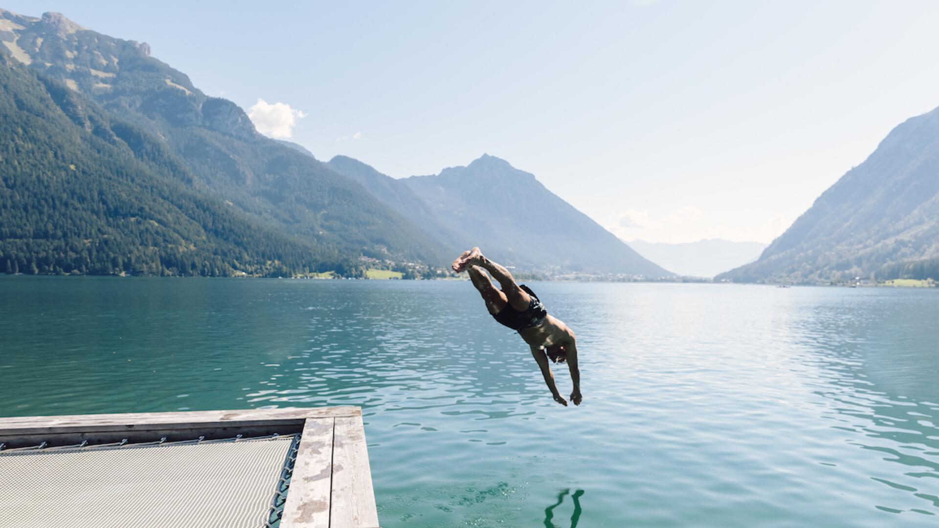 swimmer at lake Achensee