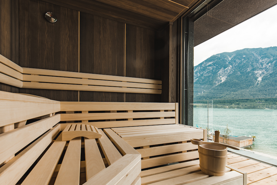 panorama sauna in the hotel