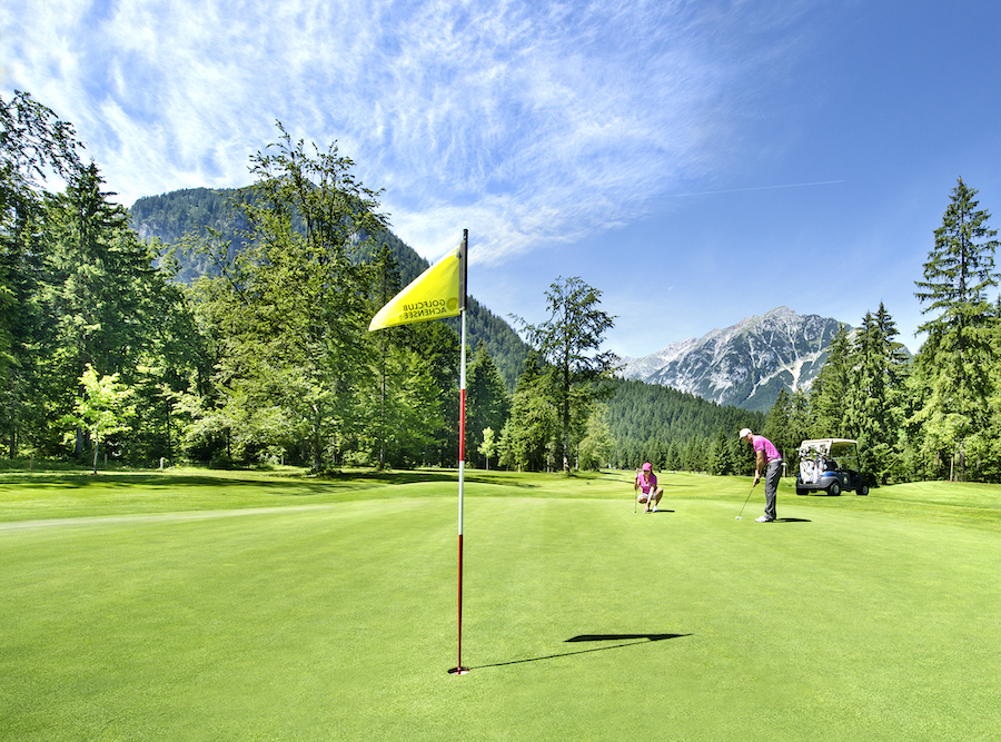 golfing on holiday at Lake Achensee