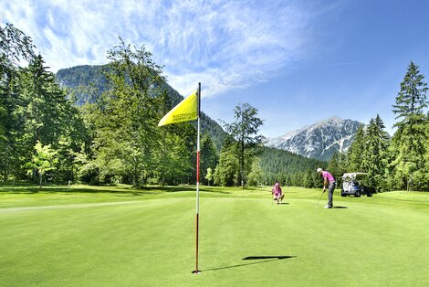 golfing on holiday at Lake Achensee