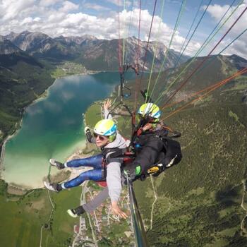 paragliding at Lake Achensee