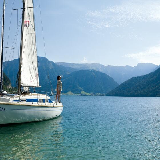boating at Lake Achensee