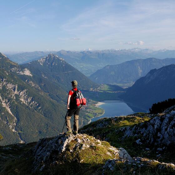 view of lake Achensee from the summit